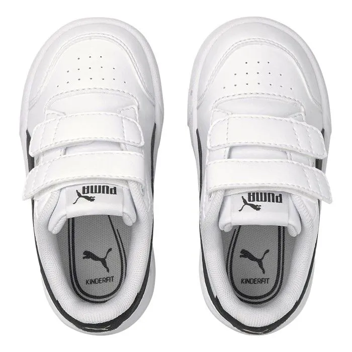 Baskets enfant Puma Shuffle V - blanc/noir/doré-5