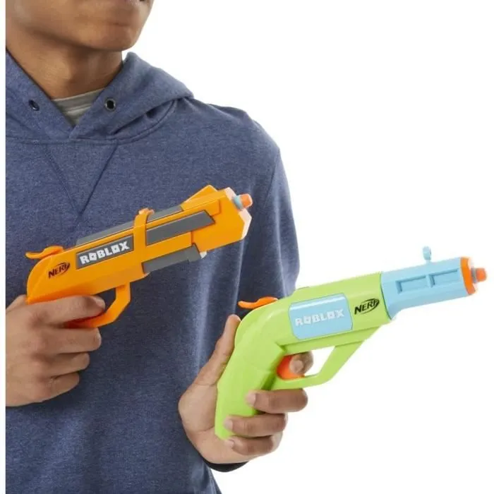 NERF - Roblox Jailbreak : Armory - 2 Blasters - 10 fléchettes NERF - Code pour objet virtuel dans le jeu-3