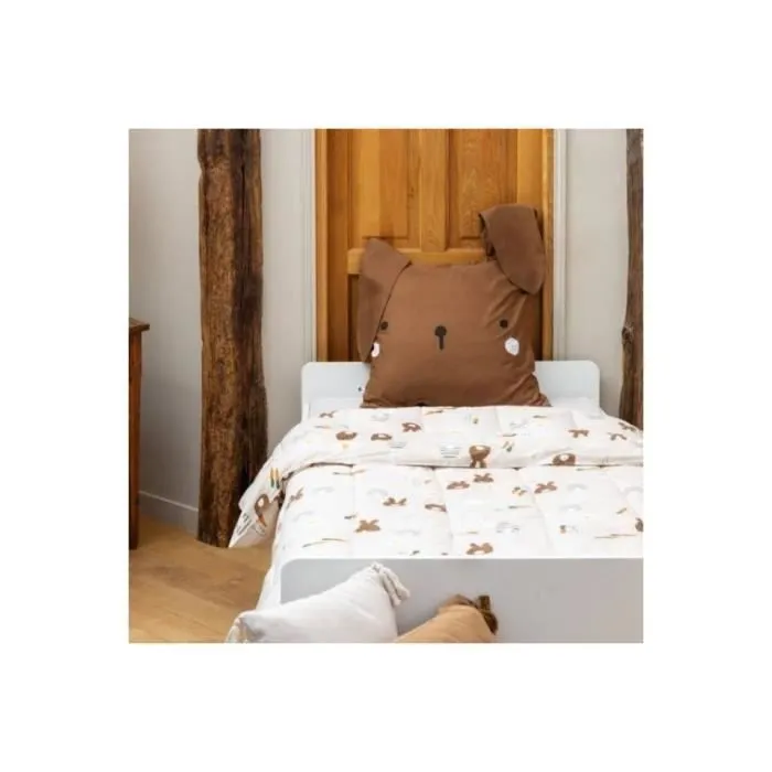 Couette - EASY DORT - Pompon Lapin - 240x260 cm - Coton - Oeko-Tex - Lavable-2