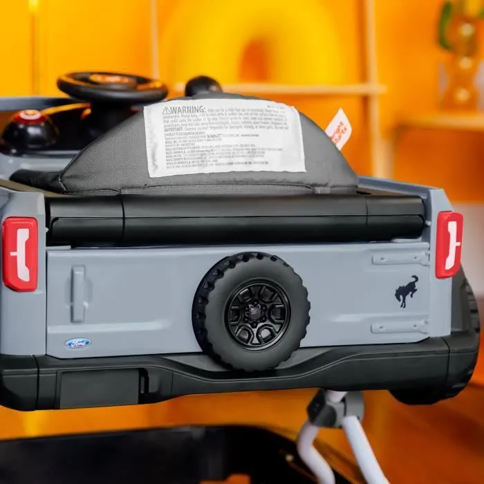 BRIGHT STARTS Trotteur et centre d'activités Ford Bronco 4-en-1, jouet de volant interactif et amovible, gris, à partir de 6 mois-6