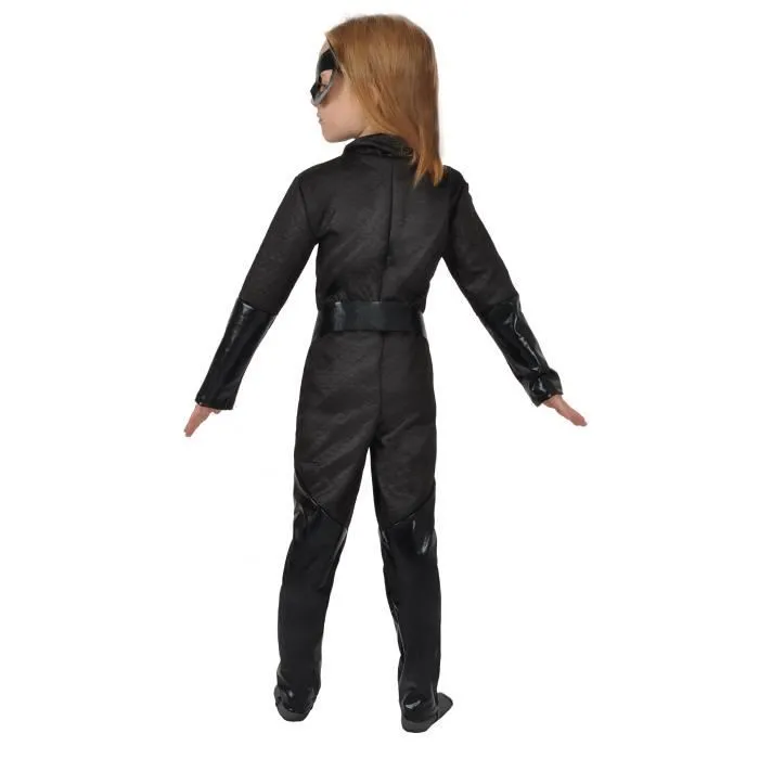 Déguisement Catwoman DC Comics pour fille - 3 pièces - Noir - Polyester - 7 ans et plus-1