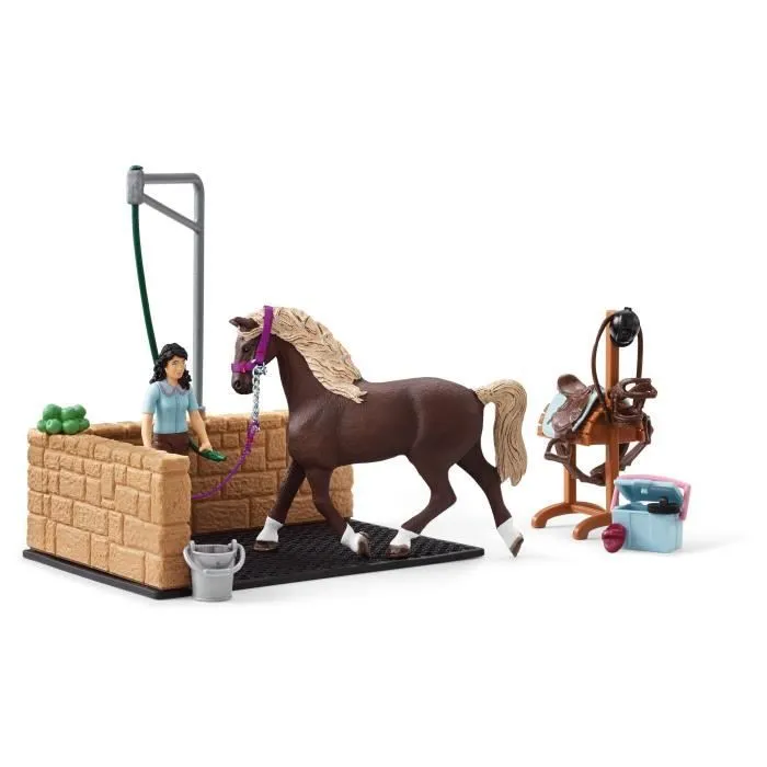 Box de lavage pour chevaux Emily & Luna - SCHLEICH - 42438 - Gamme Horse Club-1