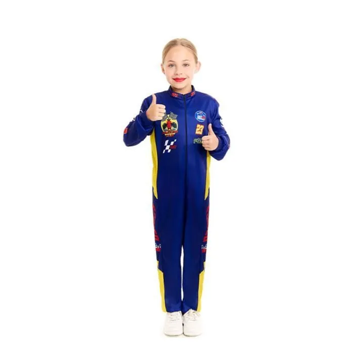 Partilandia Déguisement de pilote de course pour garçon (10-12 ans)-2