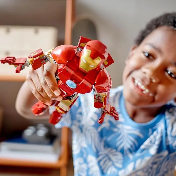 LEGO 76206 Marvel L’Armure Articulée d’Iron Man, Jouet Avengers, Figurine Iron Man, Film L'Ère d'Ultron, Infinity, Enfants 9 Ans-4