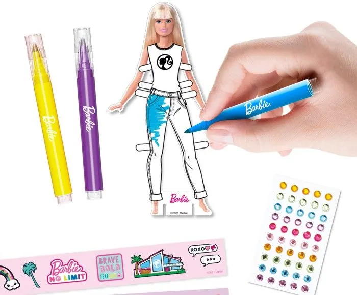 Barbie creative set create outfits + markers-1