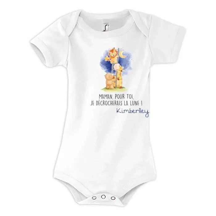 Body bébé fille - Planetee - Hérisson - 100% coton - Manches courtes - Écolo-0