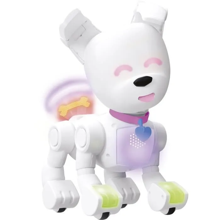 Robot chien interactif - LANSAY - DOG-E - Blanc - Pour enfant à partir de 6 ans - Batterie-0