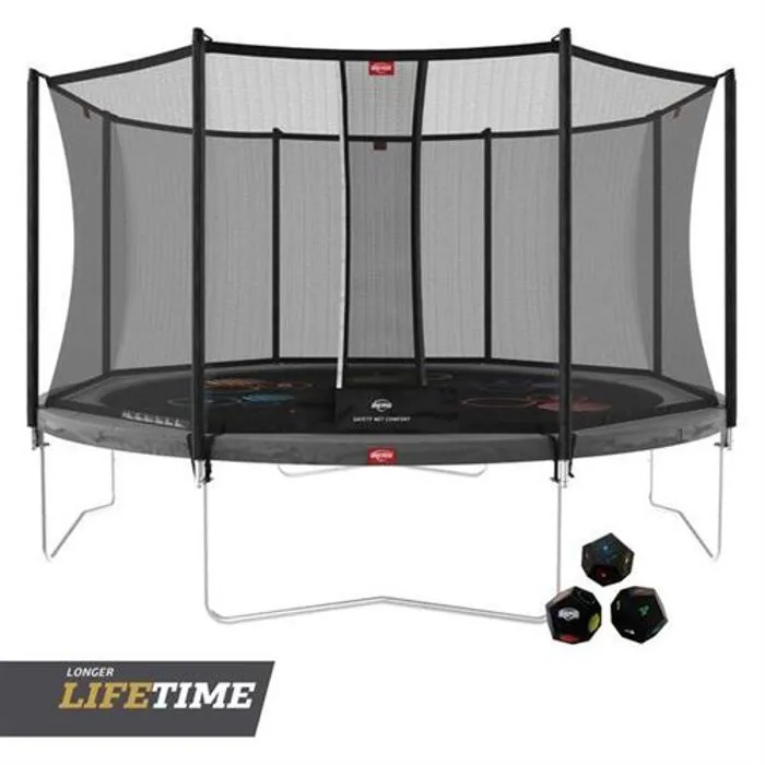 Trampoline - BERG - Favorit - Rond - 420-430 cm - Filet de sécurité Confort-0