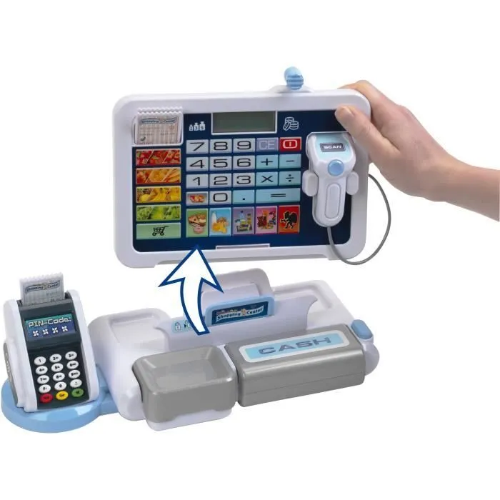 Jouet de caisse enregistreuse électronique avec tablette amovible - KLEIN - Diverses fonctions-4