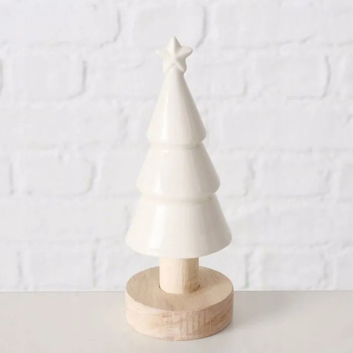 Sapin de noel - arbre de noel Noname Sapin de Noël en grès sur pied, 15 cm-2