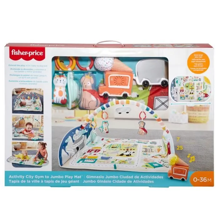 Fisher-Price - Mon Tapis Découvertes évolutif - Dès la naissance-3