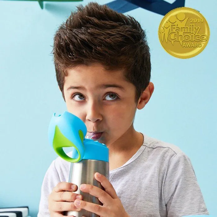 Gourde isotherme enfant - B.BOX - Jaune - 350 ml - Incassable - Compatible lave-vaisselle-3