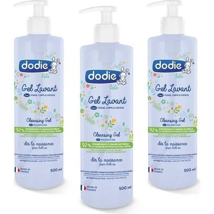 Dodie - Lot de 3 Gels lavants 3en1 500ml-0