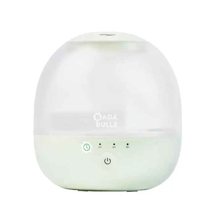 Badabulle Humidificateur d'Air Bubble - Assure Bon Taux d'Humidité - Veilleuse Intégrée - Buse 360° - Jusqu'à 16h d'Autonomie (2L)-0