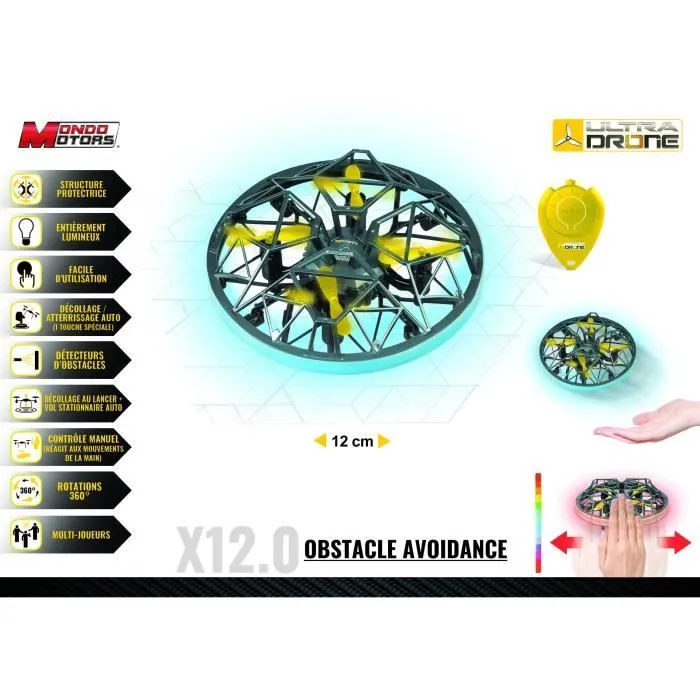 Drone radiocommandé - Mondo Motors - Ultradrone X12 Obstacle Avoidance - Capteurs d'obstacles-4