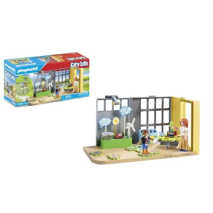 PLAYMOBIL 71331 Classe éducative sur l'écologie, City Life, L'école, 52 pièces, Dès 4 ans-2