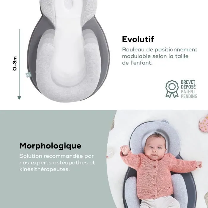 Babymoov Cosydream Original Smokey Support Morphologique, Réducteur Nouveau-Né 0 - 3 mois-3