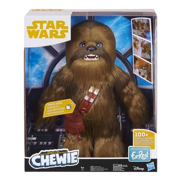 STAR WARS - Chewie - Peluche Intéractive FurReal Chewbacca-4