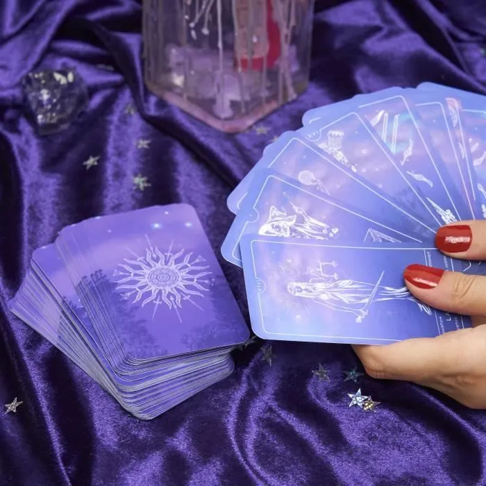 WELOONA - Tarot de MarseilleJeu de Tarot divinatoire (78 cartes avec E-book inclus)-2