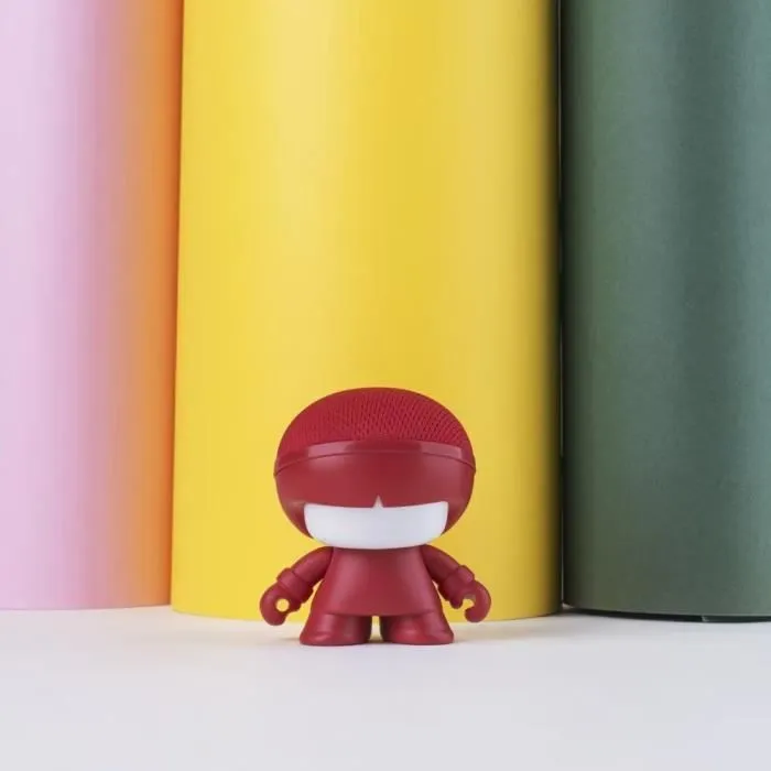 Enceinte Bluetooth Mini Xoopar XBoy - Rouge - Sans fil - 3W - Télécommande à selfie intégrée-3