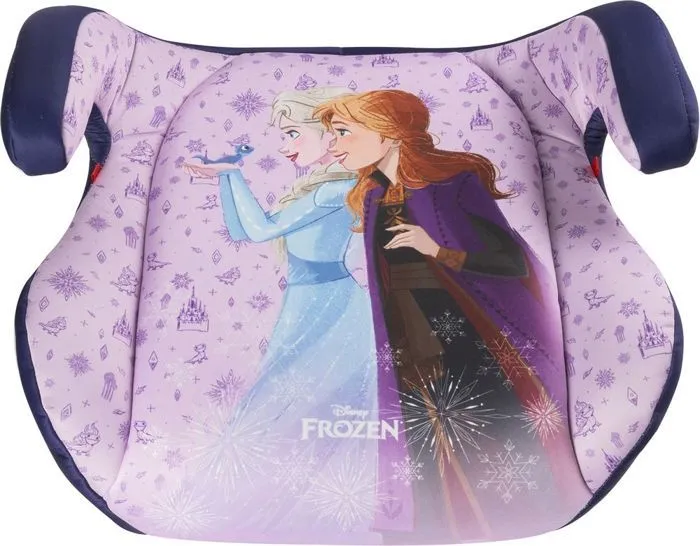 Tataway Siège auto rehausseur Disney Frozen ISOFIX i-Size ECE R129 pour fille, 125-150 cm, graphisme Frozen sur fond bleu-3