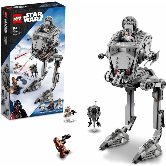LEGO® Star Wars 75322 AT-ST de Hoth, Jouet avec Figurines de Personnages, Mandalorien Set, Star Wars Marcheur, Jouet Enfants 9 Ans-0