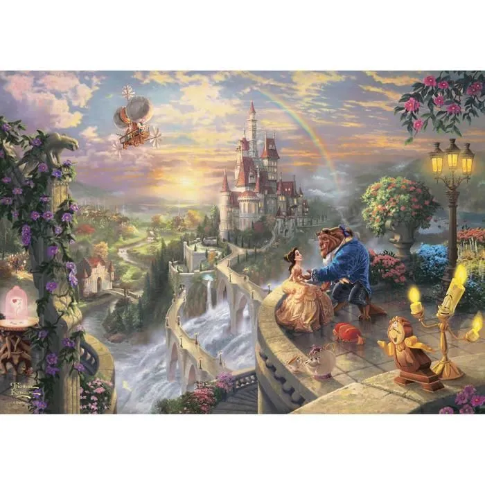 Puzzle 500 pièces : Disney : La Belle et la bête-0
