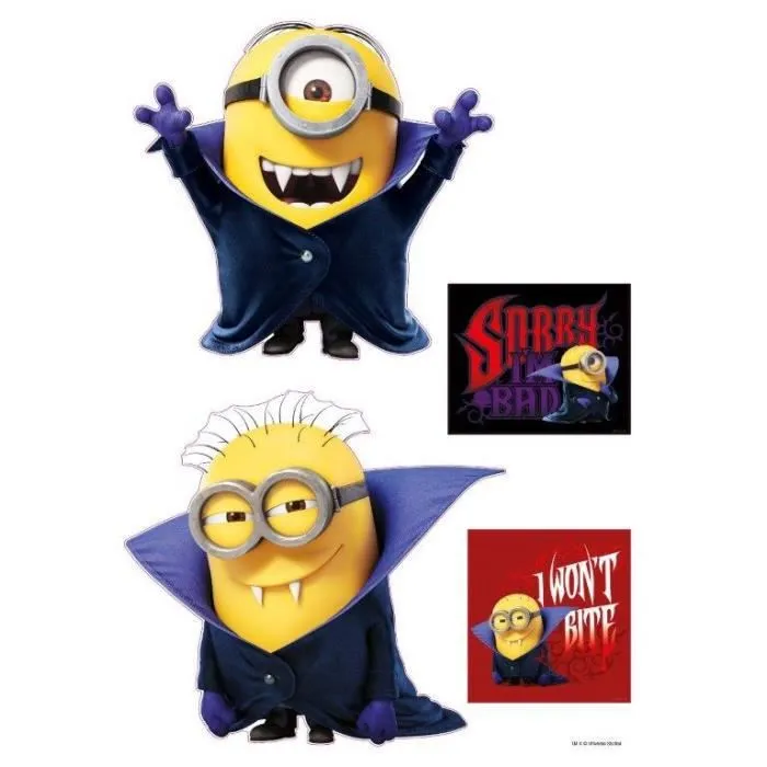 Sticker / Décor mural - MINION - Motif Minion - Couleurs brillantes - PVC - 29,7x42 cm-2