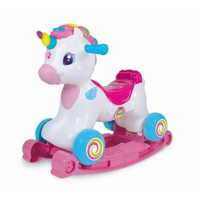 Licorne à Bascule et Porteur Zoé Ma Licorne Préférée de Baby Clementoni-0