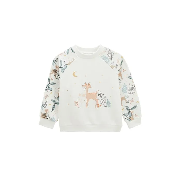 Sweat-shirt bébé - Alma - Écru - Manches longues - Col arrondi - STANDARD 100 by OEKO-TEX-0