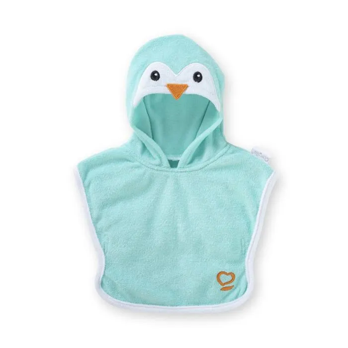 Cape de Bain - Corolle - Pingouin - 30 cm - Séchage rapide - Pour poupon 18 mois-2