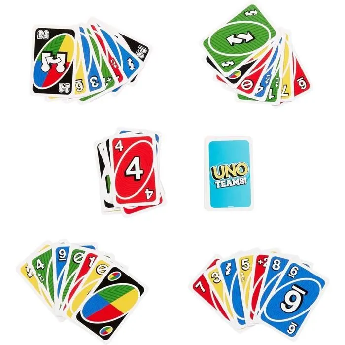 Jeu classique Mattel Uno Teams-3
