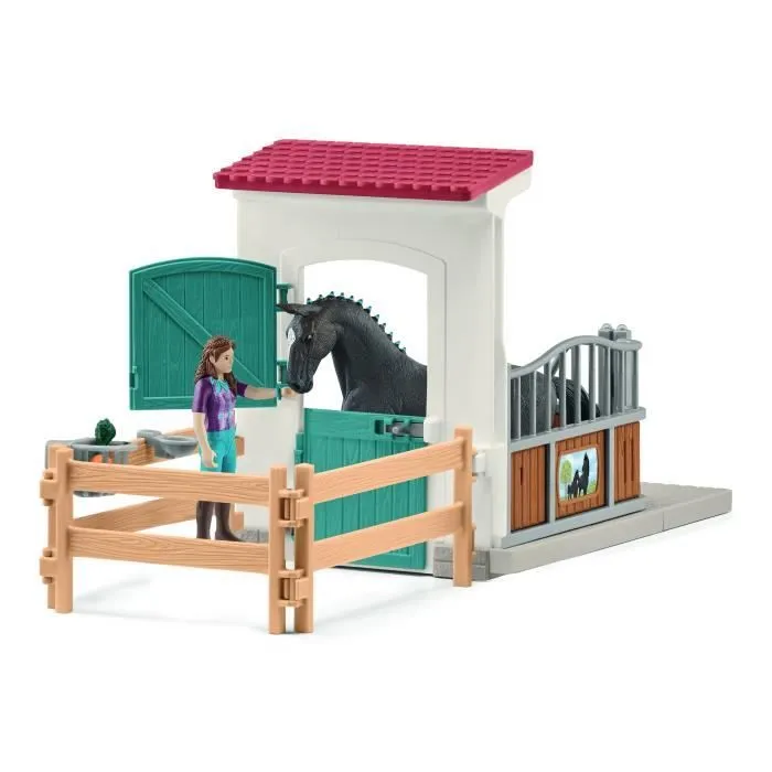 Horse Box Lisa et Storm, Figurine cheval et accessoires, SCHLEICH 42709 Horse Club, dès 5 ans-2