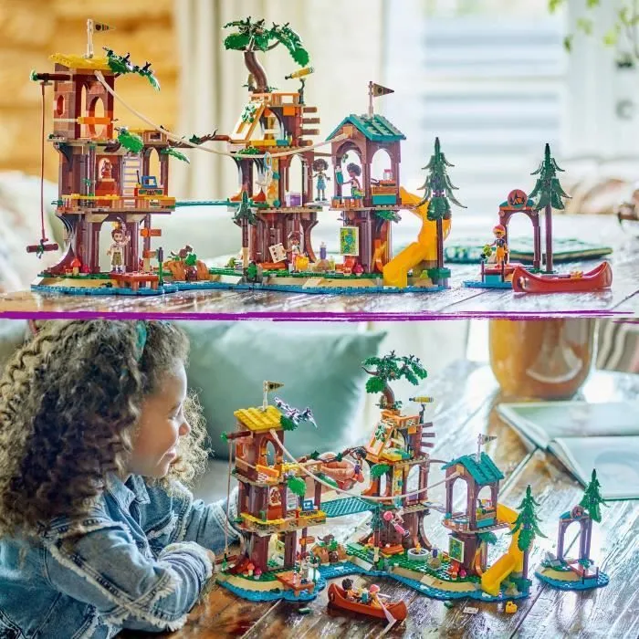 LEGO® Friends 42631 La cabane dans l’arbre de la base de loisirs -Jeu créatif pour enfants-4