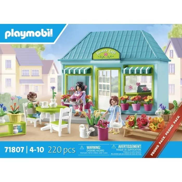 PLAYMOBIL 71807 Boutique de fleuriste et salon de thé-6