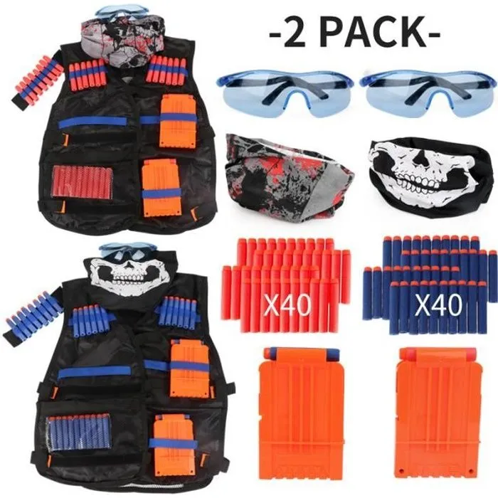 Gilet Tactique PIMPIMSKY 2 Pack Nerf N-strike Elite - Accessoires-0