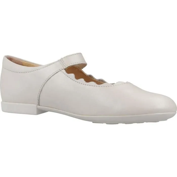 Ballerines Geox J4555C 00044 C1000 Blanc Fille - Cuir - Enfant-4