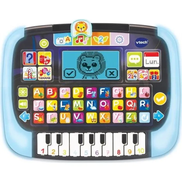 Tablette éducative VTECH P'tit Genius Magic Light pour enfants de 2 ans et plus - Noir/Bleu - Mixte-0