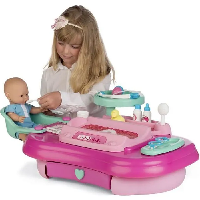 Centre de pépinière - CHICOS - Nursley - 3 zones : baignoire, chaise haute, balance - Mixte - Rose et vert eau-0