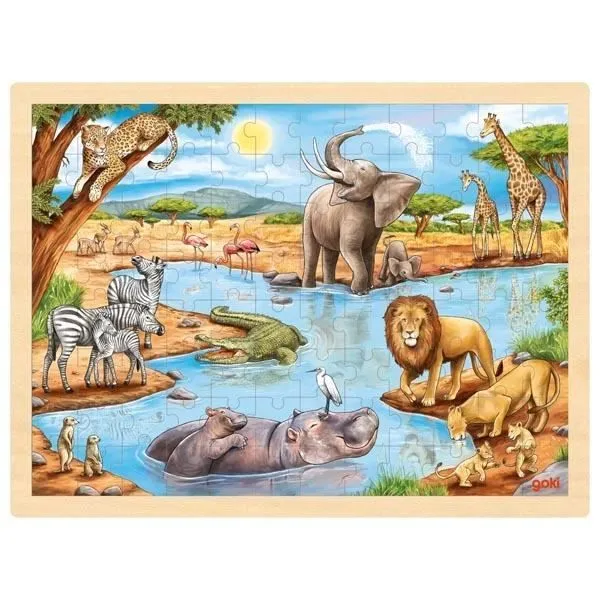 Puzzle - GOKI - 100 pièces - À partir de 6 ans - Mixte - Intérieur-0