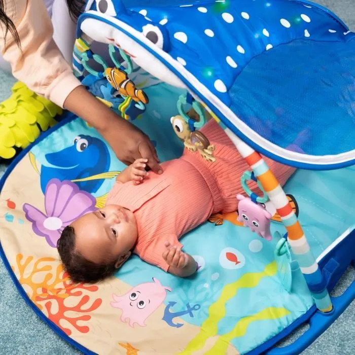 DISNEY BABY Tapis de sol éveil bébé évolutif - Némo - Arche avec jouets sensoriels et musicaux, guirlande lumineuse, miroir-2