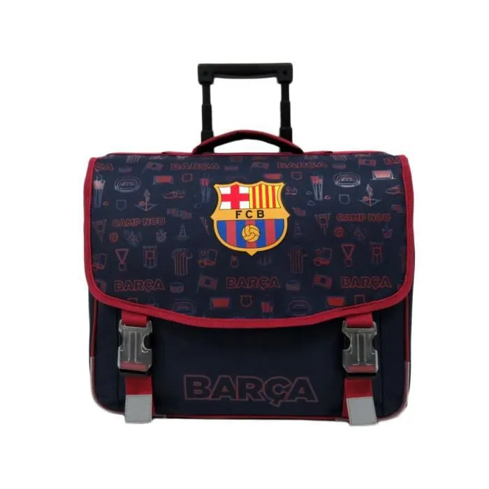Cartable à roulettes Barça Bleu 100 % Polyester 600D-0