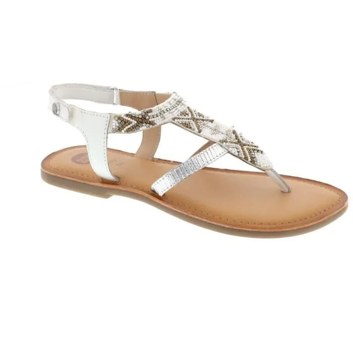 Sandales pour fille - Gioseppo - Taille 35 - Couleur Blanc - Hauteur de tige Basse - Talon Plat-0