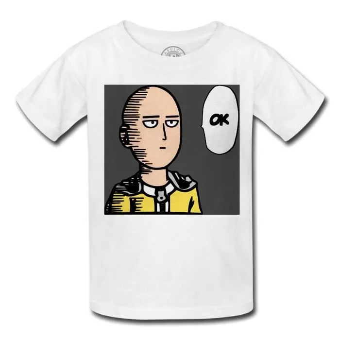 T-shirt enfant one punch man saitama OK manga anime-0