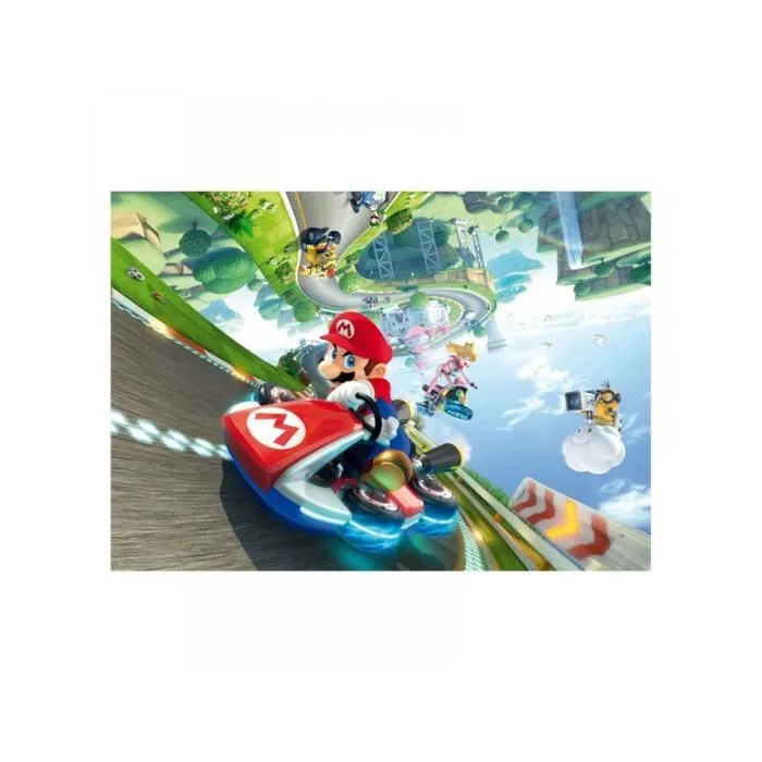 Puzzle Mario Kart Funracer 1000 pièces - Winning Moves - Rouge Multicolore Mixte - Intérieur-1