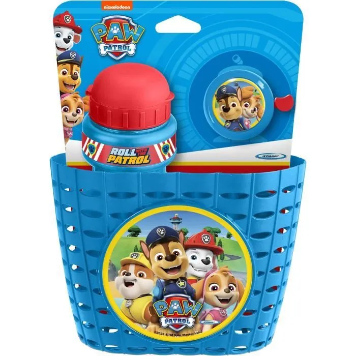 Set ludique comprenant une Corbeille + un bidon + une sonnette - PAW PATROL - PAT PATROUILLE-1