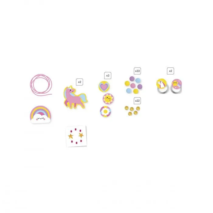 4 Bijoux en Bois à Créer Rainbow Land - Les Premiers Ateliers Bijoux - Création Bijoux DIY - Kit Loisir Créatif - Dès 4 ans-3