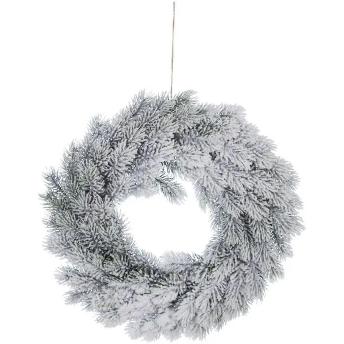 Couronne en branchage - FEERIC LIGHTS & CHRISTMAS - 40 cm - Vert-0