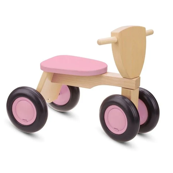Draisienne Road Star 4 roues 50 cm bois rose - NEW CLASSIC TOYS - Mixte - Bébé - Présence parentale: Non-1