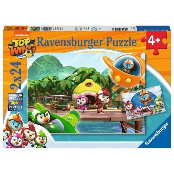 Puzzle - RAVENSBURGER - Mission accomplie / Top Wing - 2x24 pièces - Pour enfants à partir de 4 ans - Intérieur-0